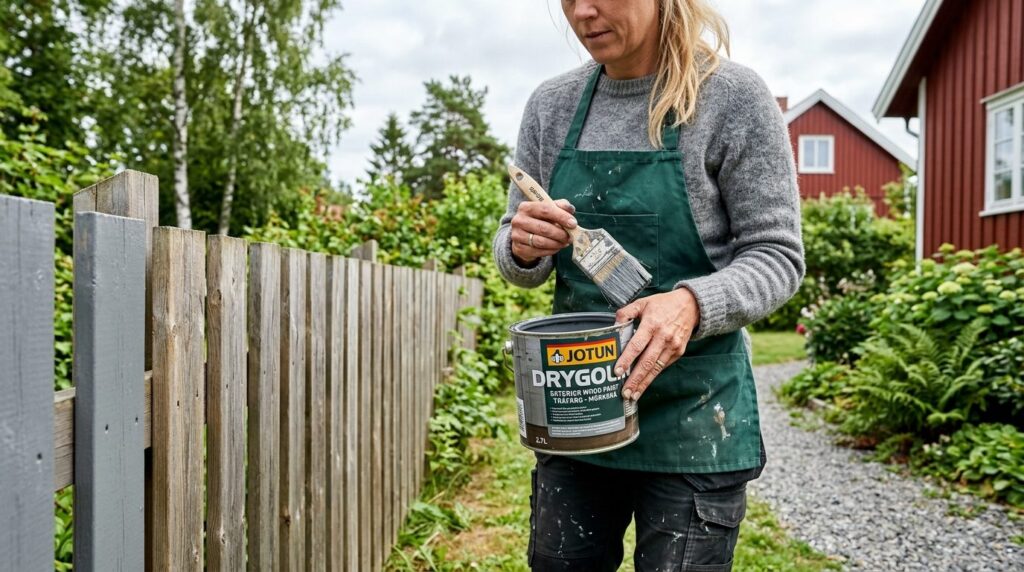 Lifestyle home improvement shot: Homeowners hands holding p