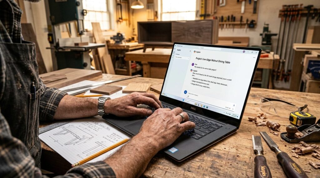 Close-up of a small business owners hands typing on a lapto