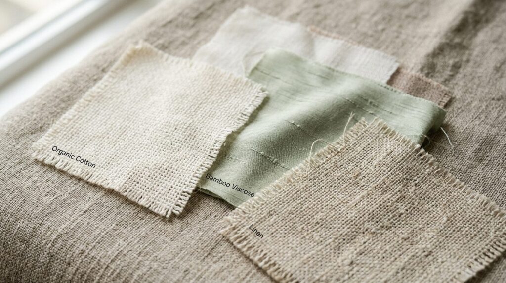 Close-up product photography of high-quality cooling fabric 
