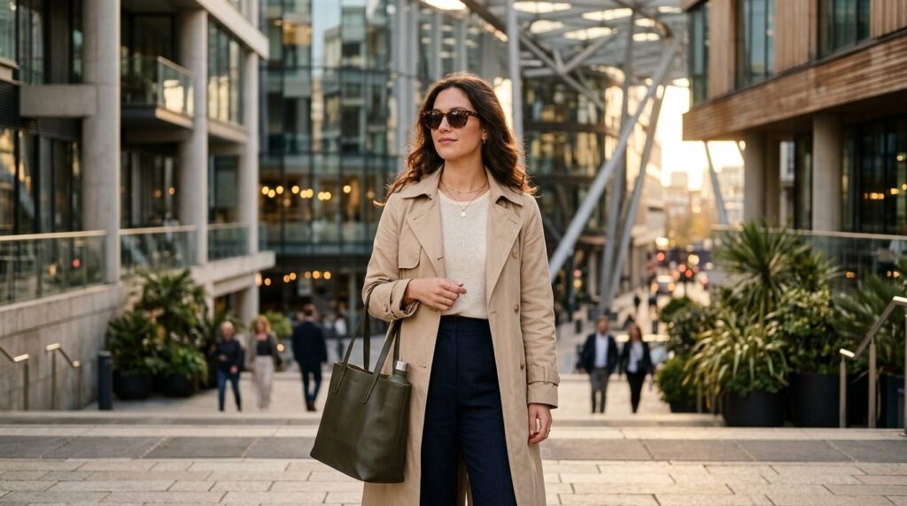 Lifestyle portrait of a well-dressed person wearing premium